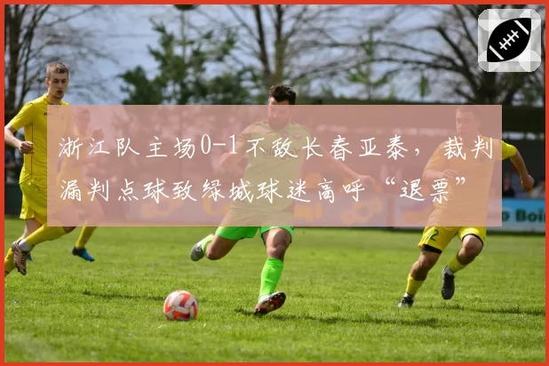 浙江队主场0-1不敌长春亚泰,裁判漏判点球致绿城球迷高呼“退票”